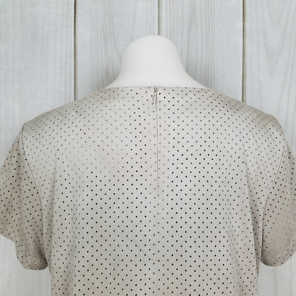 A.N.A. Tan Taupe Faux Suede Dress A-Line Size Large - Picture 5 of 12